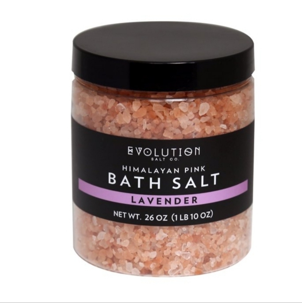 💜 LAVENDER HIMALAYAN BATH SALT - COARSE GRIND - BY EVOLUTION SALT CO., LARGE 26